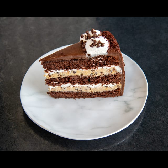 Marshmallow Chocolate Chip Cookie Dough Cake.